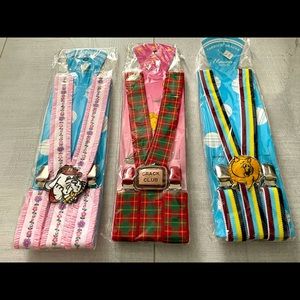 3 pcs for $6 Kids Suspenders- New Unisex Different Colors & Designs-Pkg 2.